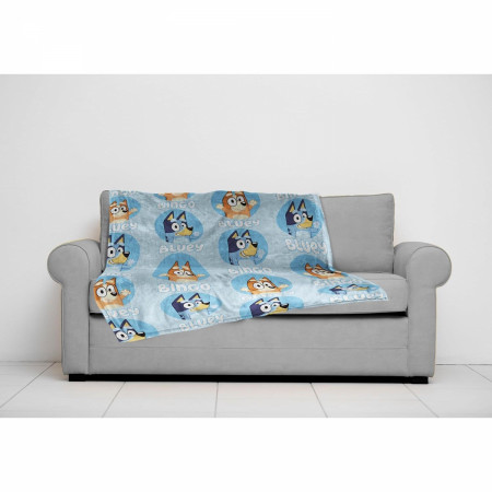 Bluey and Bingo Silk Touch 46" X 60" Throw Blanket